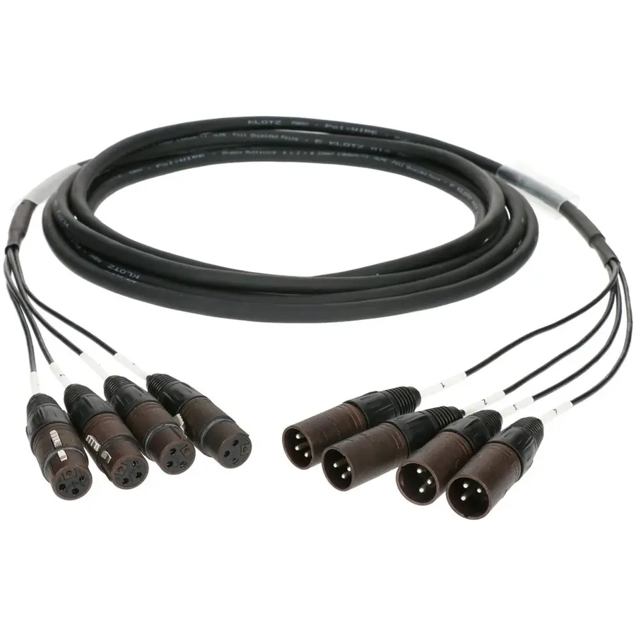 Klotz S04FM010 4 kan Multilink 4xXLRF/4xXLRM 10 m 