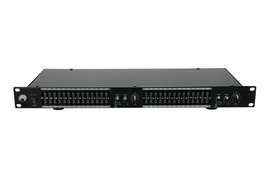OMNITRONIC GEQ-2150 Equalizer 2x15-Band 