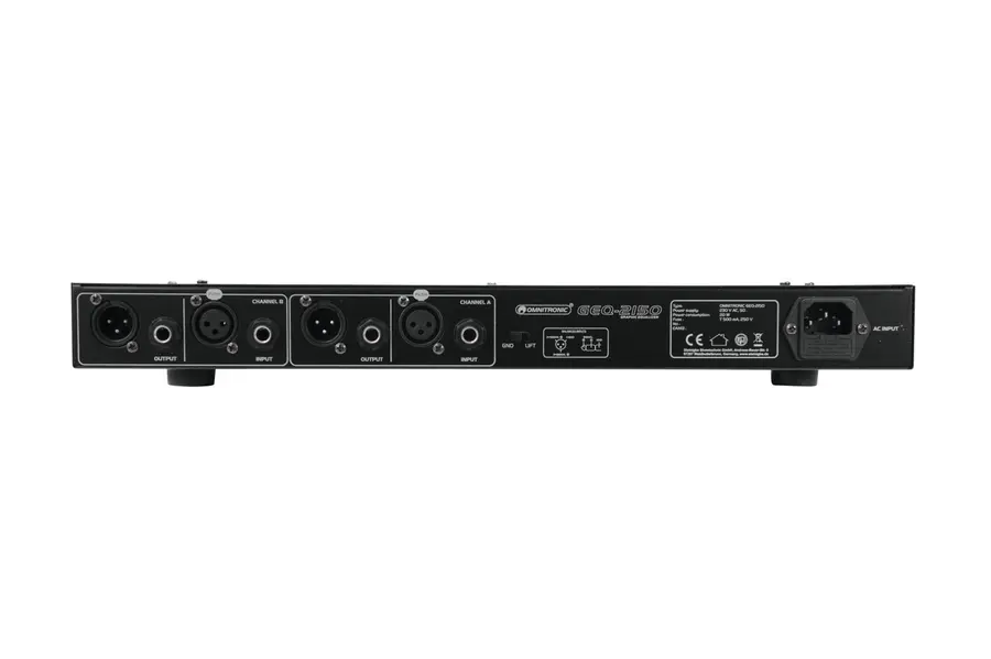 OMNITRONIC GEQ-2150 Equalizer 2x15-Band 