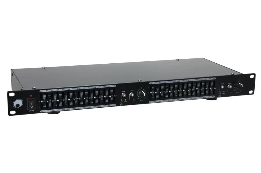 OMNITRONIC GEQ-2150 Equalizer 2x15-Band 