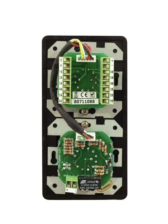 OMNITRONIC PA 5W mono Vol Contr/Prog Select, Black 