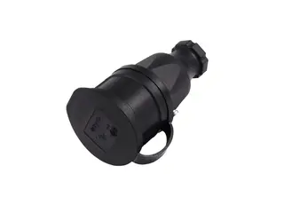 PC ELECTRIC Safety Connector Rubber Black/Blue