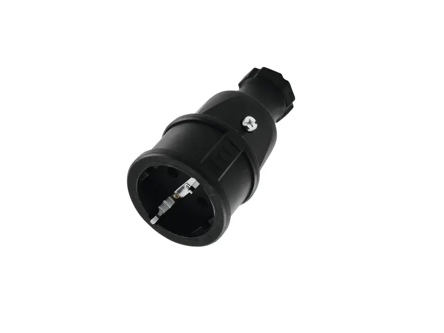 PC ELECTRIC Safety Connector Rubber Black 
