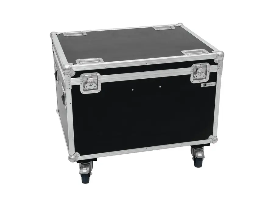 ROADINGER Flightcase 4x LED THA-100F/THA-120PC with wheels 