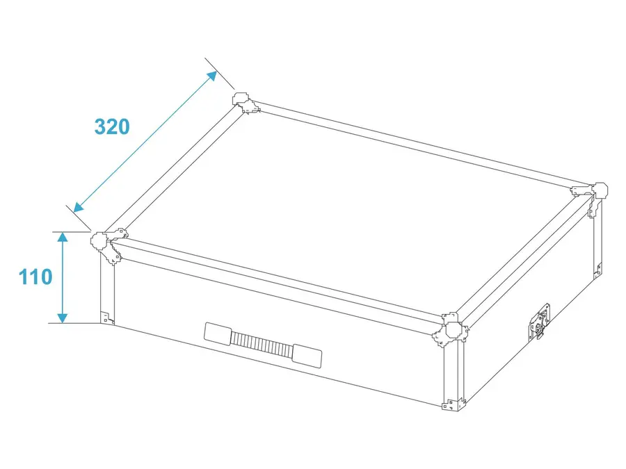 ROADINGER Flightcase DMX Move Bigfoot 