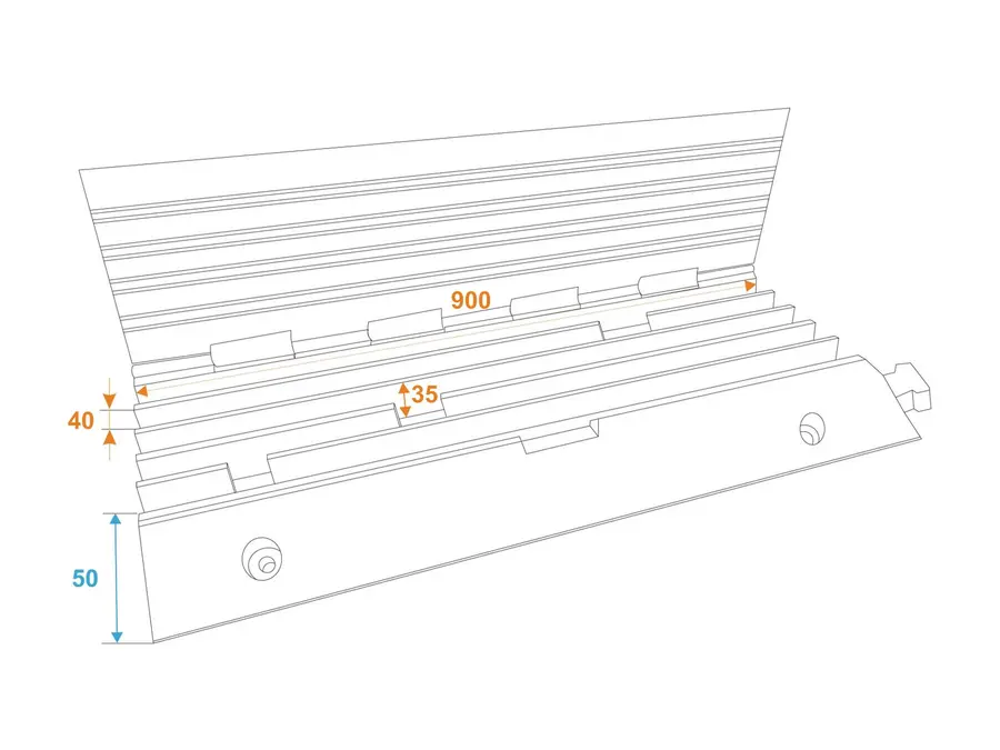 EUROLITE Cablebridge 5 Channels 900x500x50mm 