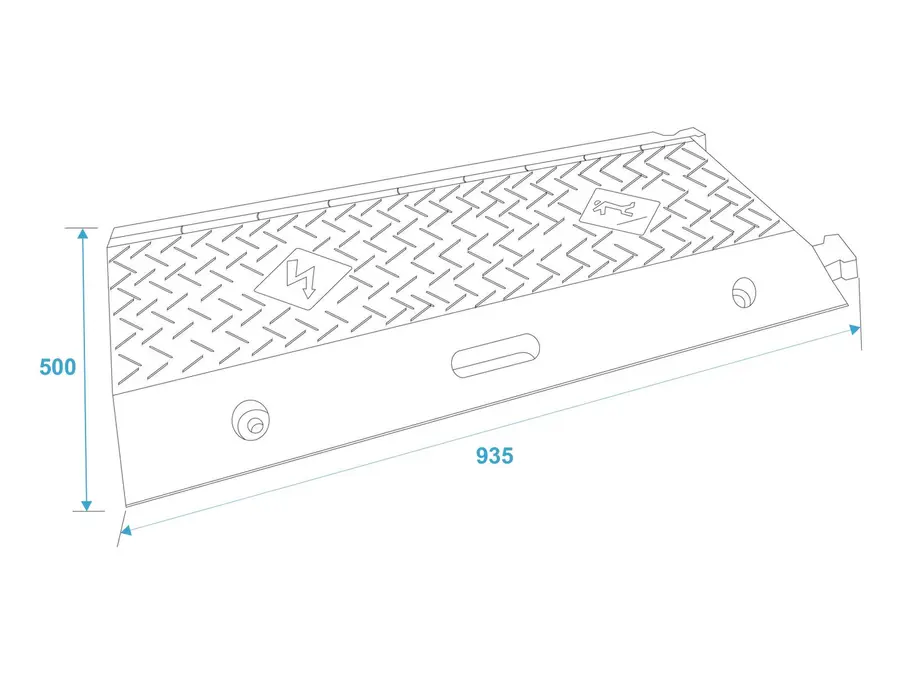 EUROLITE Cablebridge 5 Channels 900x500x50mm 