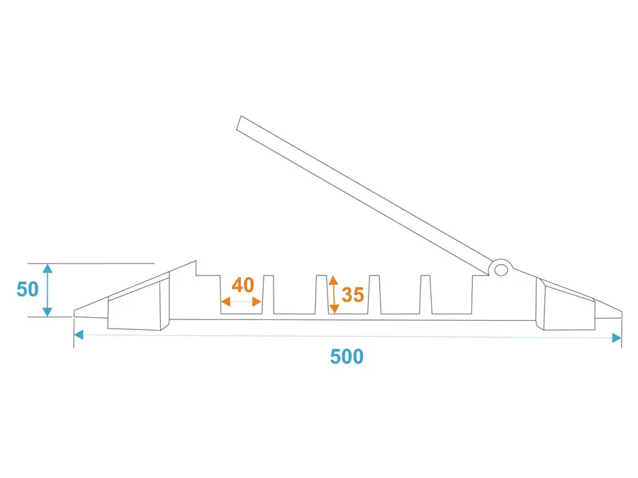 EUROLITE Cablebridge 5 Channels 900x500x50mm 