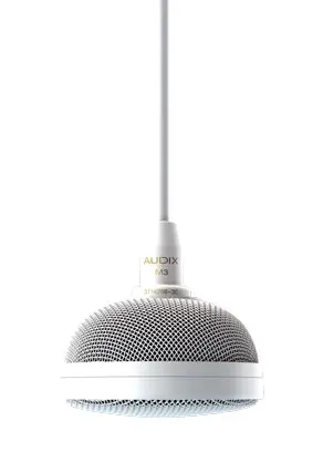 Audix M3WSERVO Hanging Tri-Element Mic for use with servoreeler, WHITE 