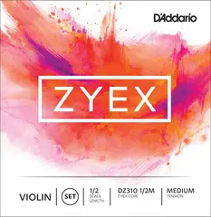 D'Addario DZ310 1/2M Violin Strings Zyex Set 1/2 Medium Tension