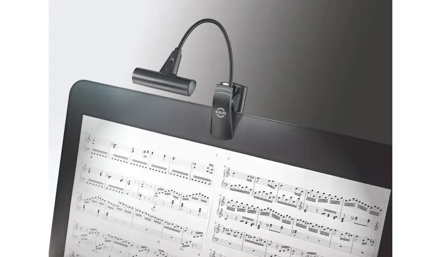 K&M 12247 Music stand light T-Model LED Sort, FlexLight  Inc. 3x(AAA) 