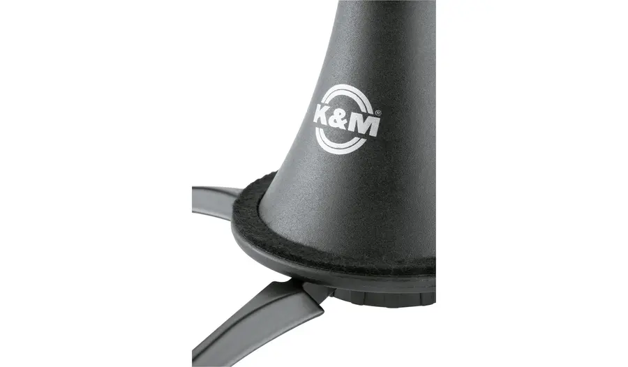 K&M 15222 Clarinet stand, black plastic peg, fits A and B clarinets 