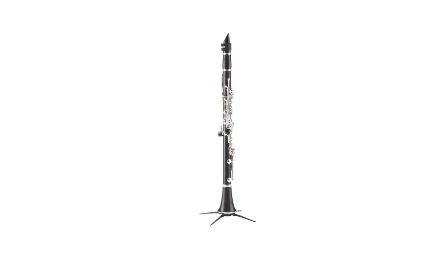 K&M 15222 Clarinet stand, black plastic peg, fits A and B clarinets 
