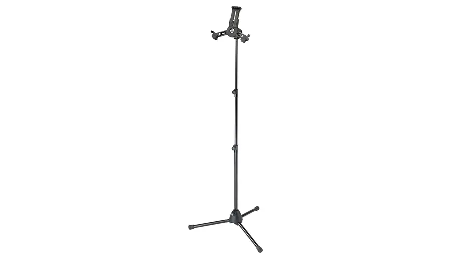 K&M 19798 Nettbrett/PC-Stativ, Sort 70-155cm, Universal Tablet Holder 