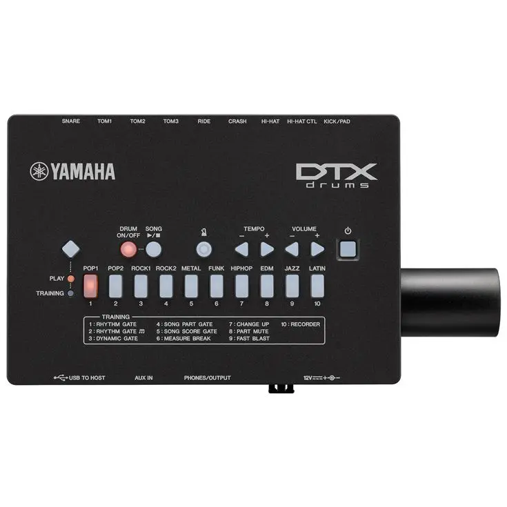 Yamaha DTX432K digitalt trommesett 10 trommesett, 10 opplæringsfunksjoner 
