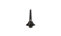 K&amp;M 15214 Trumpet peg, Black plastic peg with felt pads, incl. peg adapter 15281