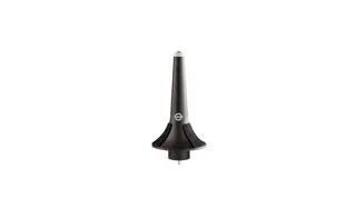 K&amp;M 15214 Trumpet peg, Black plastic peg with felt pads, incl. peg adapter 15281