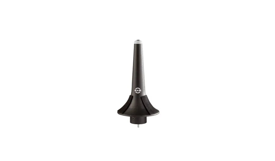K&M 15214 Trumpet peg, Black plastic peg with felt pads, incl. peg adapter 15281 