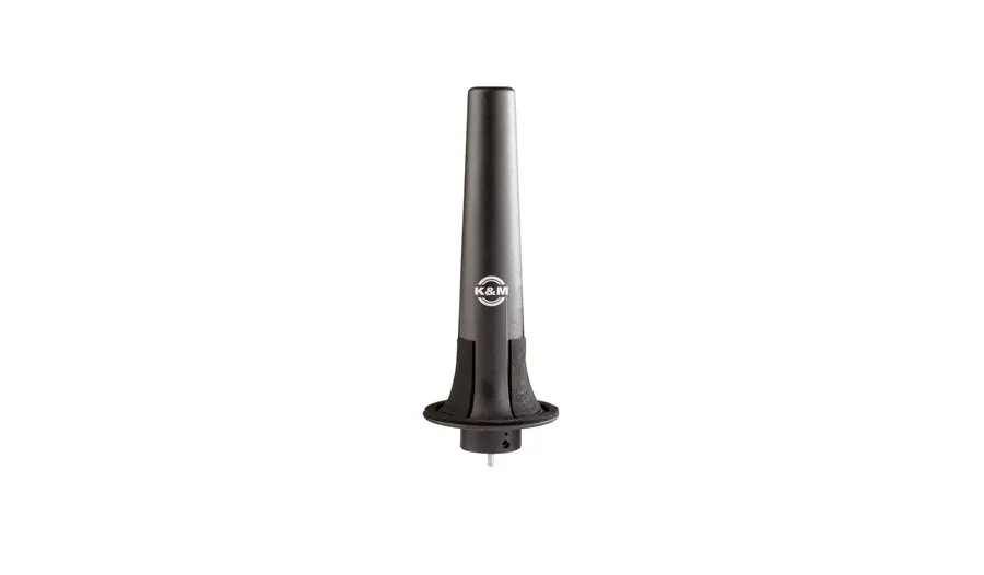 K&M 15294 Soprano saxophone peg, black plastic peg with felt pads 