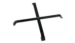 K&amp;M 17710 Foldable base, for up to 4 peg Large black powder-coated folding base