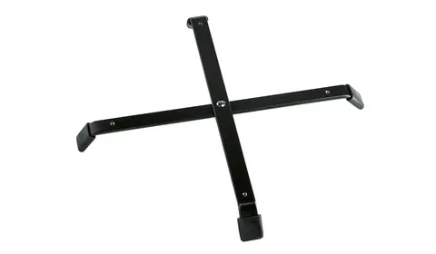 K&amp;M 17710 Foldable base, for up to 4 peg Large black powder-coated folding base