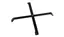 K&amp;M 17710 Foldable base, for up to 4 peg Large black powder-coated folding base