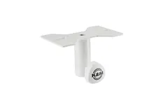 K&amp;M 19580 Mounting adapter, Pure White Attachable to speakers, ø 35 mm Flange
