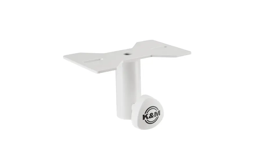 K&M 19580 Mounting adapter, Pure White Attachable to speakers, ø 35 mm Flange 