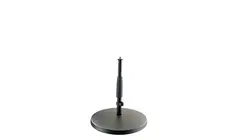 K&amp;M 23320 Mkrofonstativ, Sort Tung støpejernsbase H: 217-347 mm, 3/8“