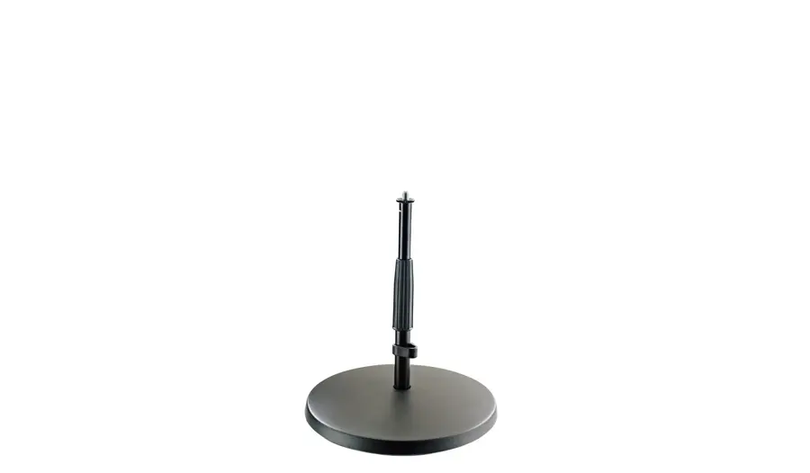 K&M 23320 Mkrofonstativ, Sort Tung støpejernsbase H: 217-347 mm, 3/8“ 