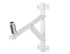 K&amp;M 24110 Veggstativ for høyttaler, hvit Screw-on wall mount, up to 50 kg