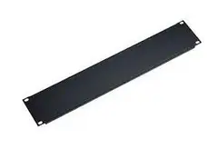 K&amp;M 49411 Panel, 1U black Steel panel, black