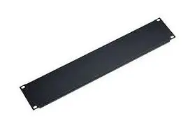 K&M 49411 Panel, 1U black Steel panel, black 