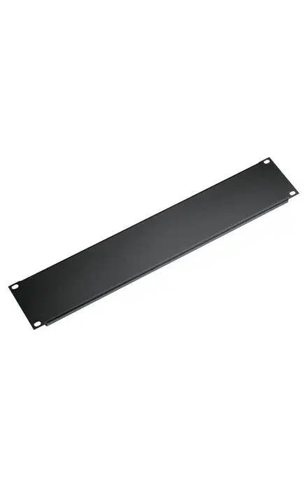 K&M 49413 Panel, 3U black Steel panel, black 