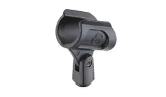 K&amp;M 85070 Microphone clip, black ø34?40 mm.  3/8" and 5/8"