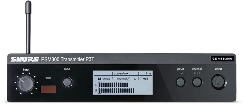 Shure PSM300 Premium In-Ear system H20(518-542MHz) 