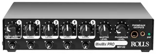 Rolls MX122 five channel audio mixer 1 XLR Mic, 4 1/4" jack Stereo Inputs