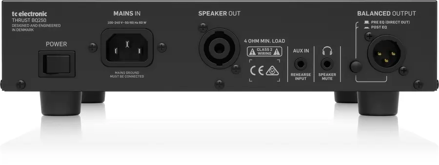 TC Electronic BQ250 250 Watt Portable Bass Head with Mosfet Preamp 
