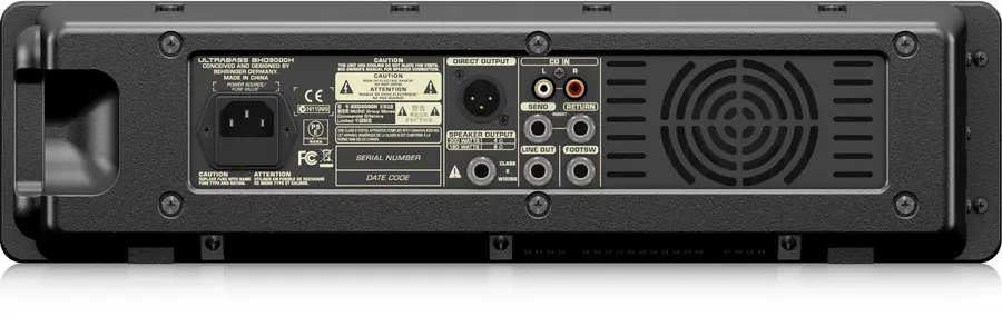 Behringer BXD3000H ULTRABASS Compact 300W, 2-channel bass amplifier 