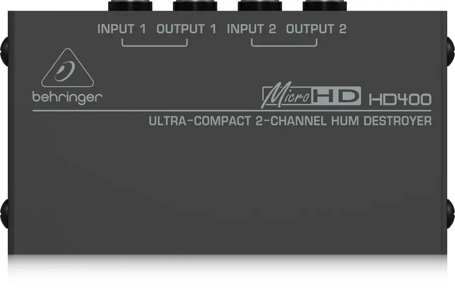 Behringer HD400 MICROHD Ultra-kompakt 2-kanals hum destroyer 