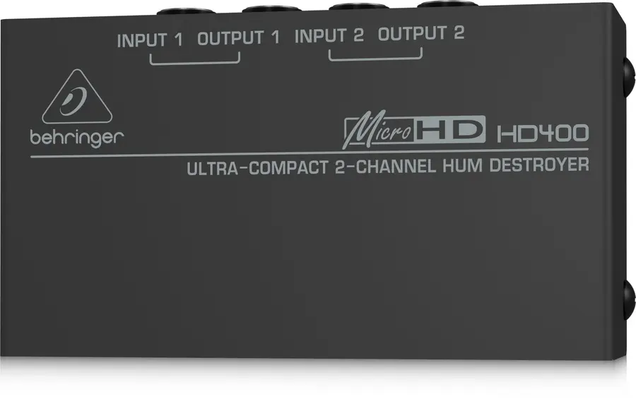 Behringer HD400 MICROHD Ultra-kompakt 2-kanals hum destroyer 