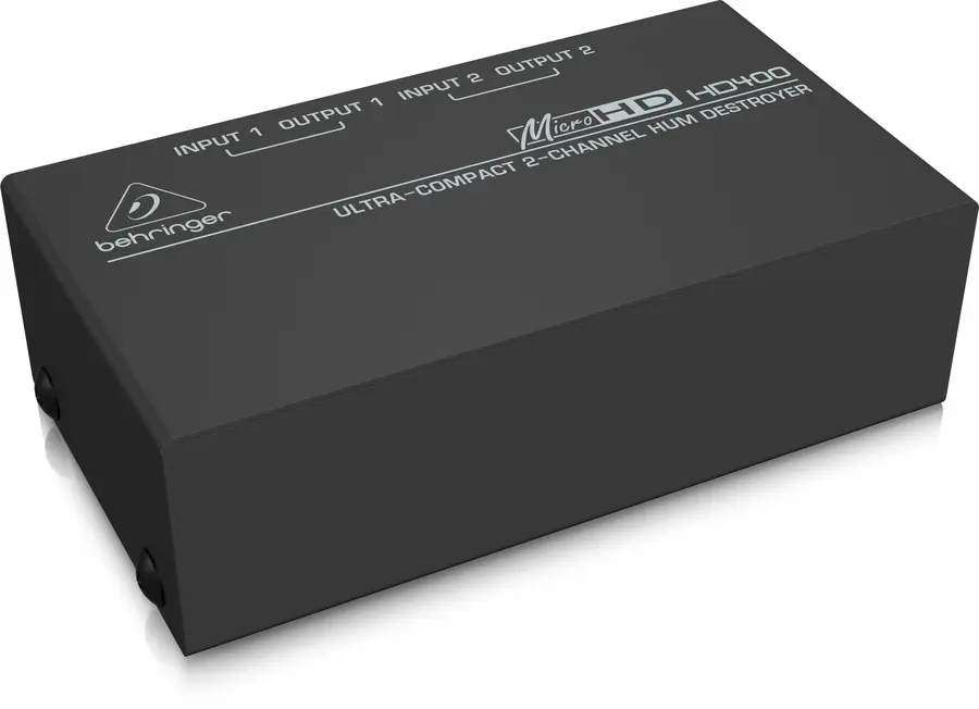 Behringer HD400 MICROHD Ultra-kompakt 2-kanals hum destroyer 