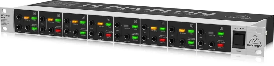 Behringer DI800 V2 ULTRA-DI PRO Professional 8-Channel DI-Box 