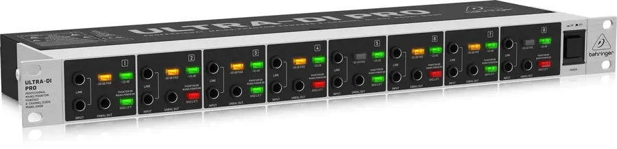 Behringer DI800 V2 ULTRA-DI PRO Professional 8-Channel DI-Box 