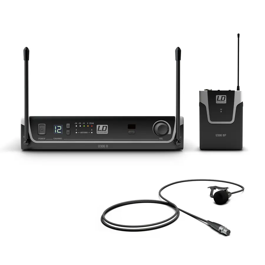 LD Systems U306 BPL Wireless Microphone System with Bodypack and Lavalier Mic 