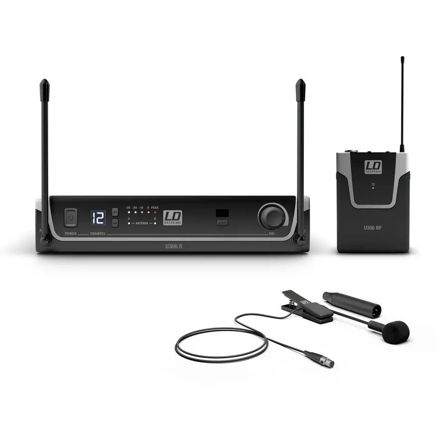LD Systems U306 BPW Wireless Microphone System with Bodypack and Instrument Mic 