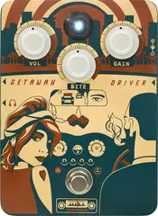 Orange Getaway Driver amp-in-a-box type pedal