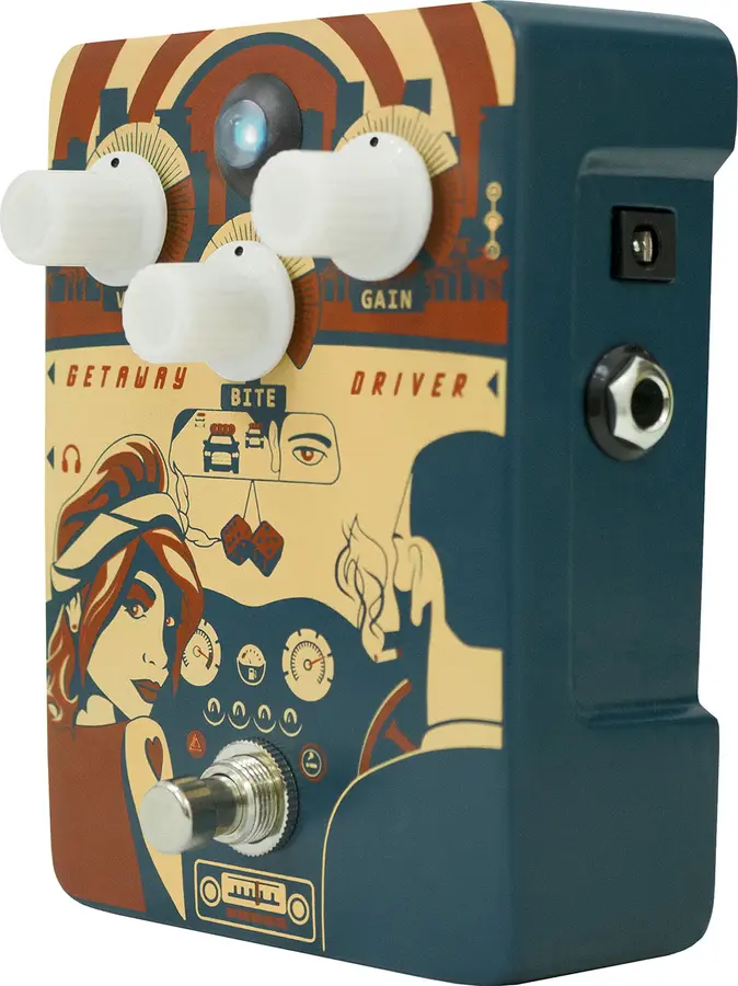 Orange Getaway Driver amp-in-a-box type pedal 