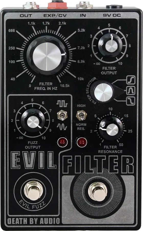 Death By Audio Evil Filter Psycho HP/BP/LP Filter with switchable Fuzz 