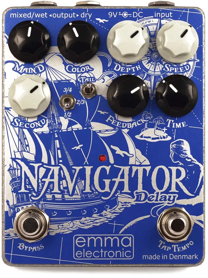 emma electronic Navigator Delay Versatile multi-head Delay with TapTempo 